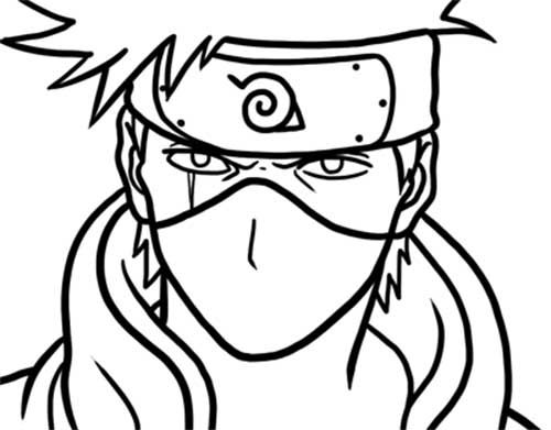 Kakashi para colorir