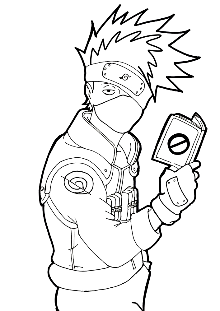 Kakashi para colorir