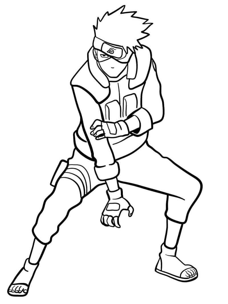 Kakashi para colorir