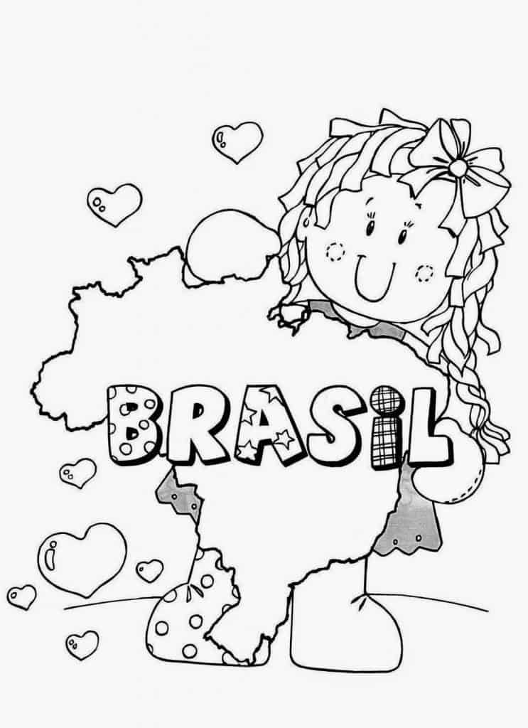 Mapa do Brasil para colorir