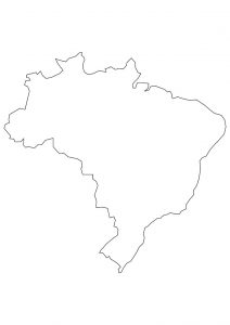 Mapa do Brasil para colorir