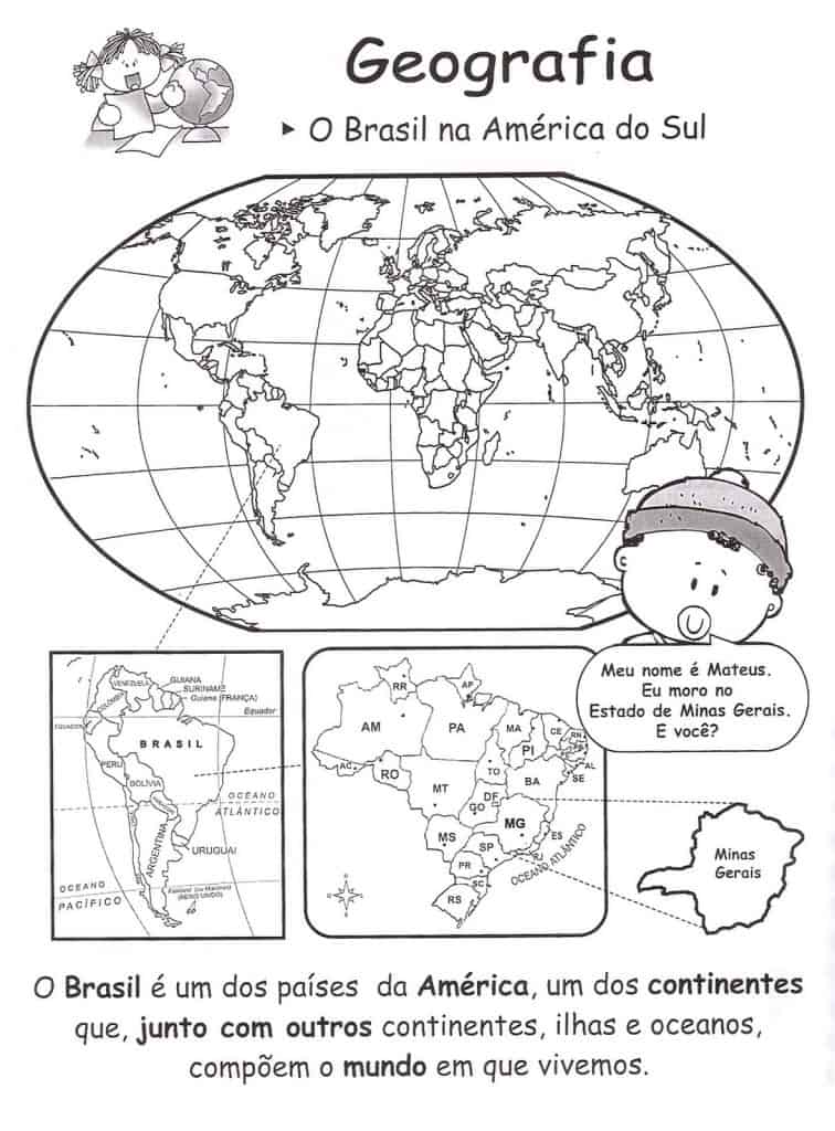 Mapa do Brasil para colorir