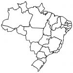 Mapa do Brasil para colorir