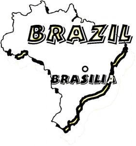 Mapa do Brasil para colorir