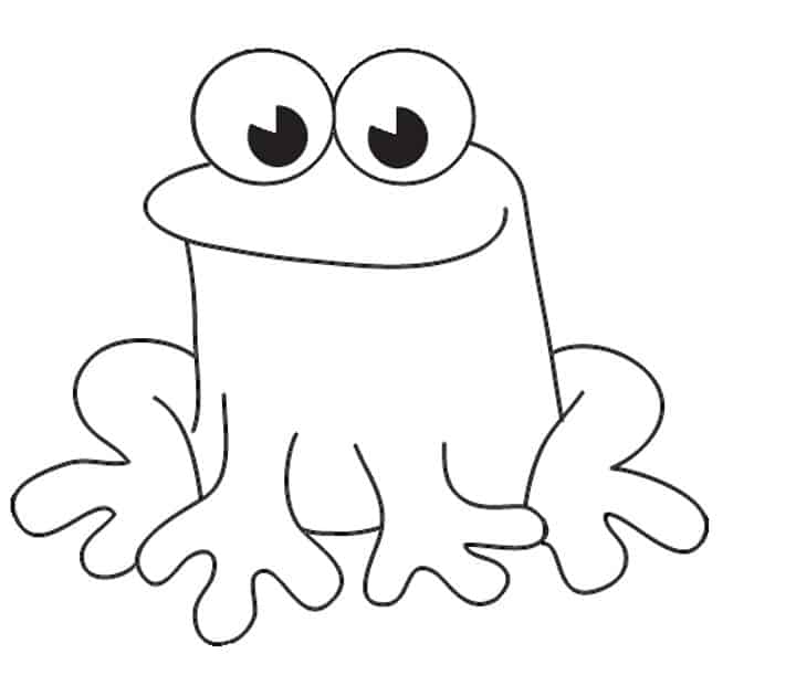 Sapo para colorir