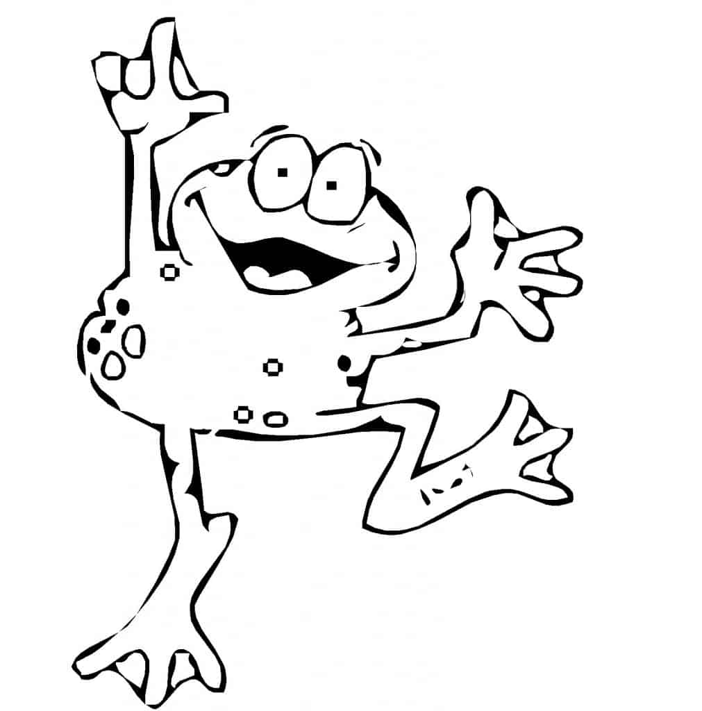 Sapo para colorir