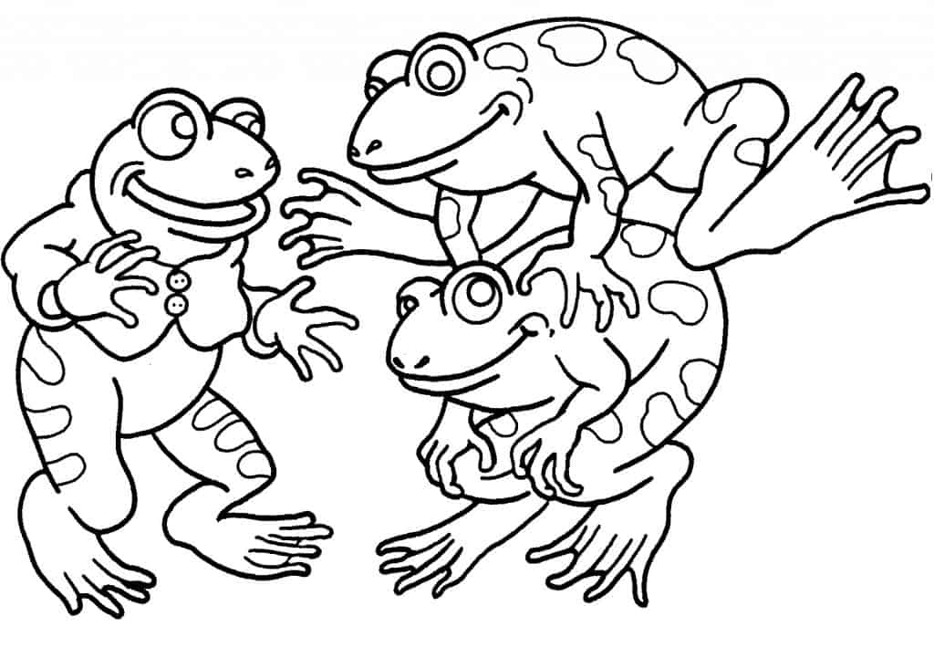 Sapo para colorir