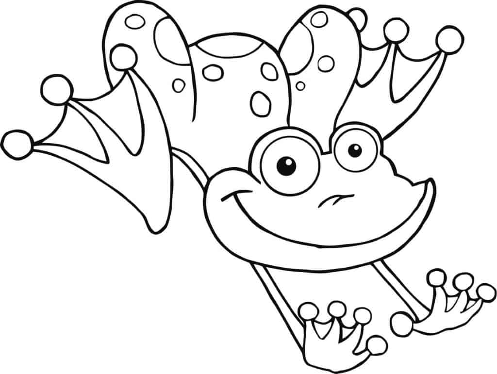 Sapo para colorir