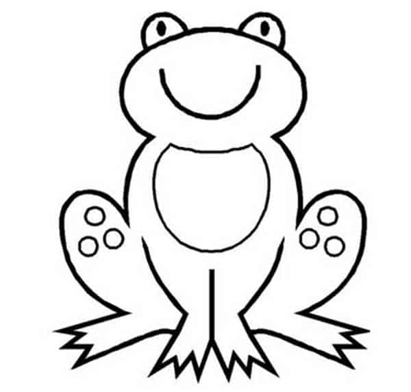 Sapo para colorir