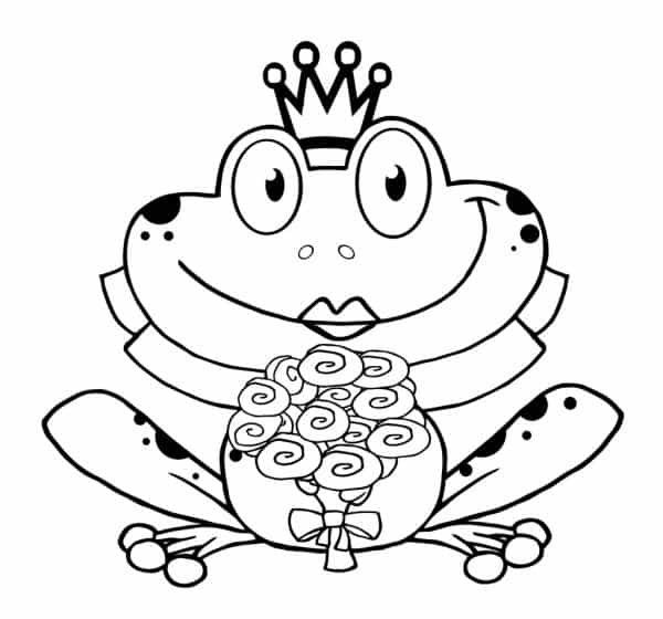 Sapo para colorir