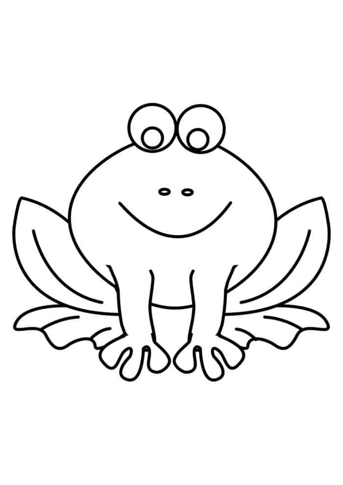 Sapo para colorir