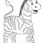 Zebra para colorir