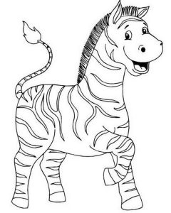 Zebra para colorir