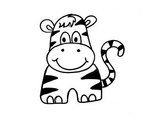 Zebra para colorir