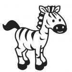 Zebra para colorir