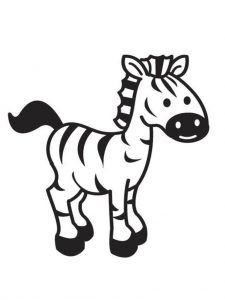 Zebra para colorir