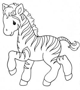 Zebra para colorir