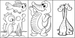 Animais para imprimir e colorir
