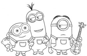 Minions para colorir