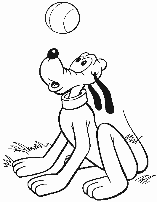 Pluto para colorir