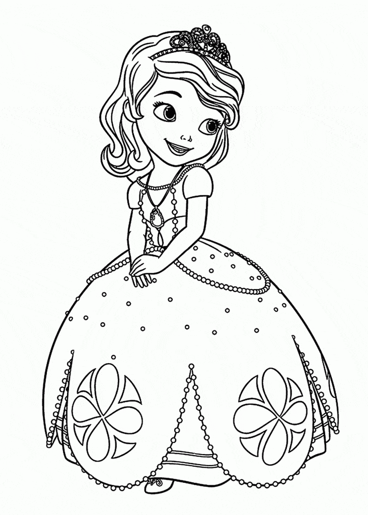 Princesa Sofia para colorir