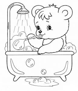 Ursinho para colorir