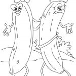 Desenhos de banana para colorir