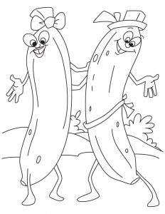 Desenhos de banana para colorir