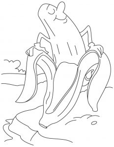 Desenhos de banana para colorir