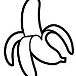 Desenhos de banana para colorir