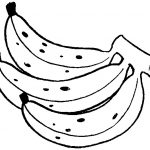 Desenhos de banana para colorir