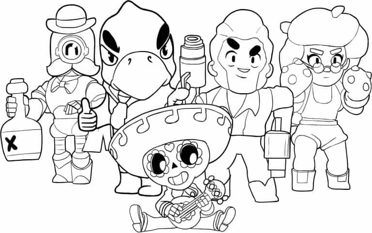 Brawl Stars para colorir