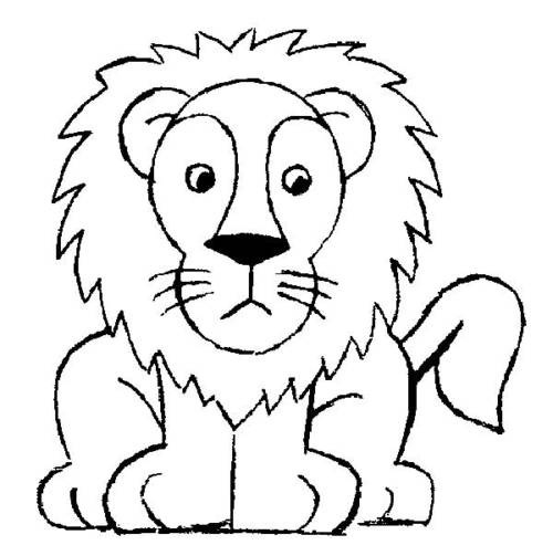 Leão para colorir