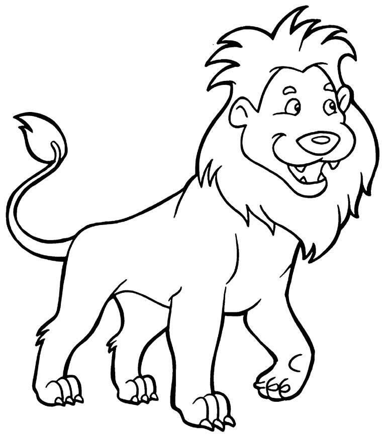 Leão para colorir