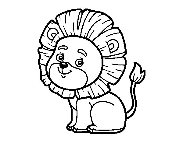 Leão para colorir