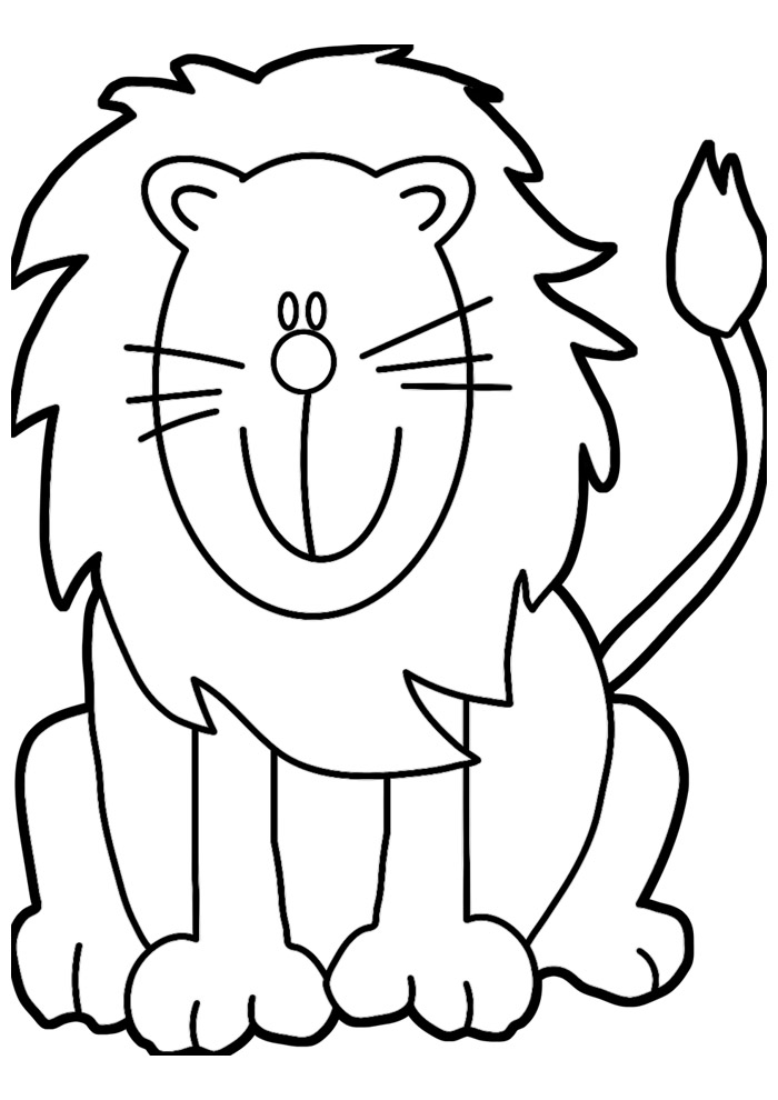 Leão para colorir