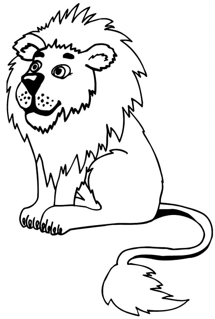 Leão para colorir