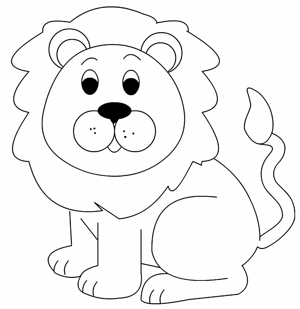 Leão para colorir