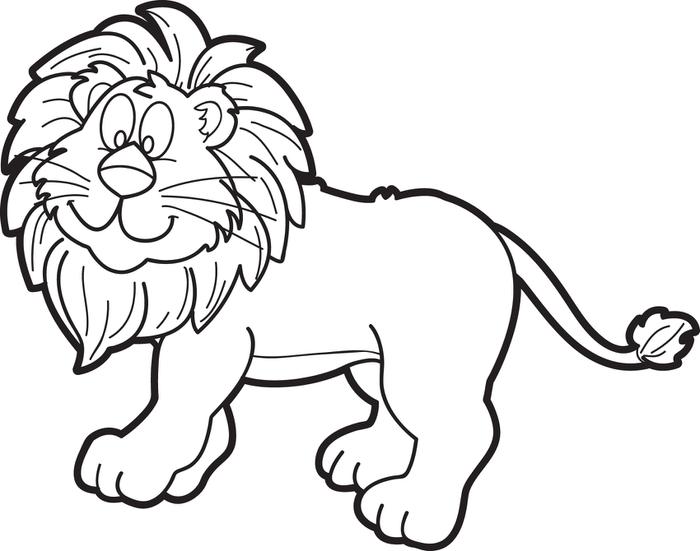 Leão para colorir