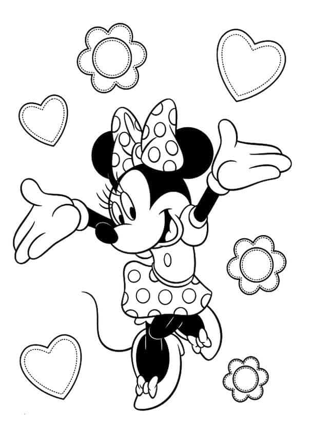 Desenhos para colorir da Minnie