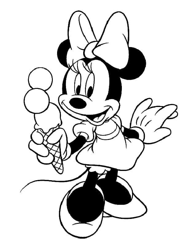 Desenhos para colorir da Minnie