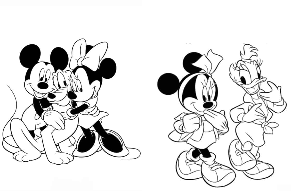 Desenhos para colorir da Minnie