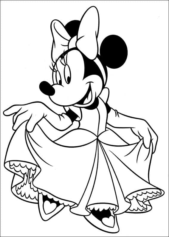 Desenhos para colorir da Minnie