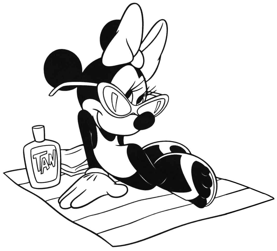 Desenhos para colorir da Minnie