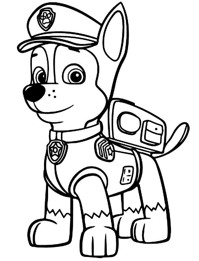 Patrulha Canina para colorir