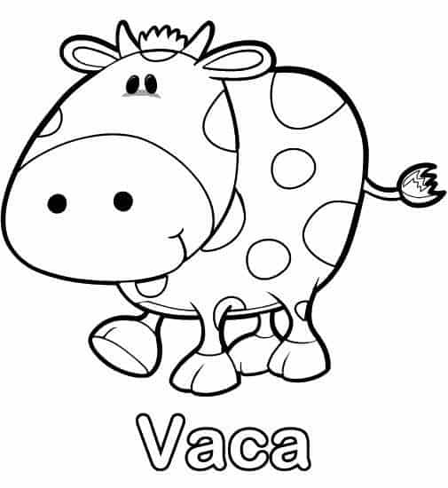 Desenhos de vacas para colorir