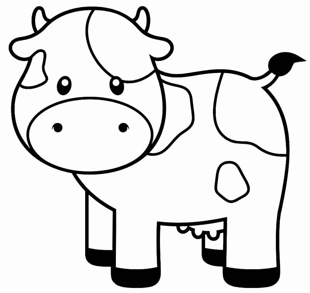 Desenhos de vacas para colorir