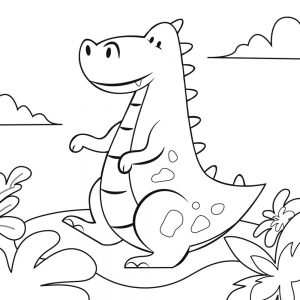 Dinossauro para colorir