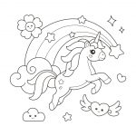 Unicornio para colorir