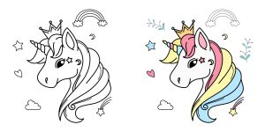 Unicornio para pintar